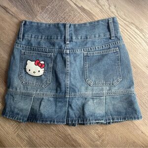 Hello Kitty Denim Skirt with Cute Bow Detail For Women’s